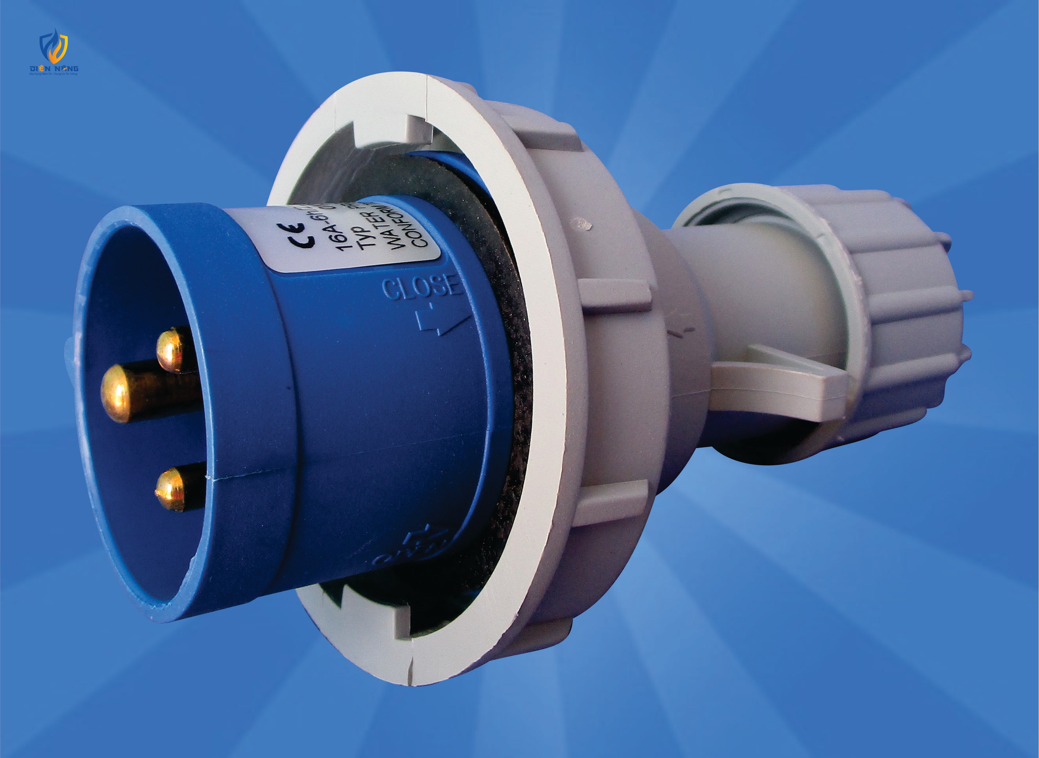 Phích cắm công nghiệp kín nước IP67 3Fa – 16A và 32A