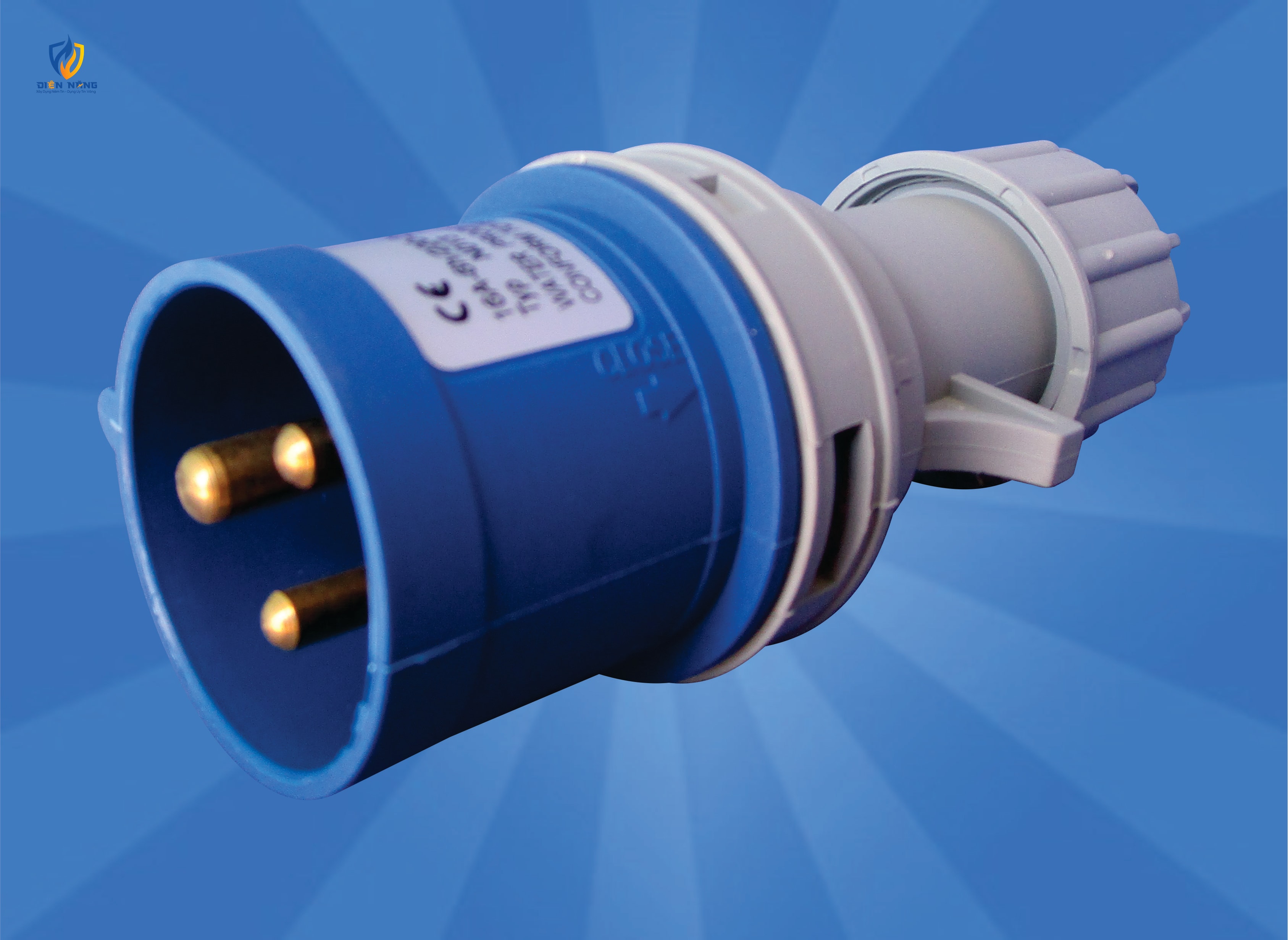 Phích cắm công nghiệp đuôi vặn IP44 (3F16A)