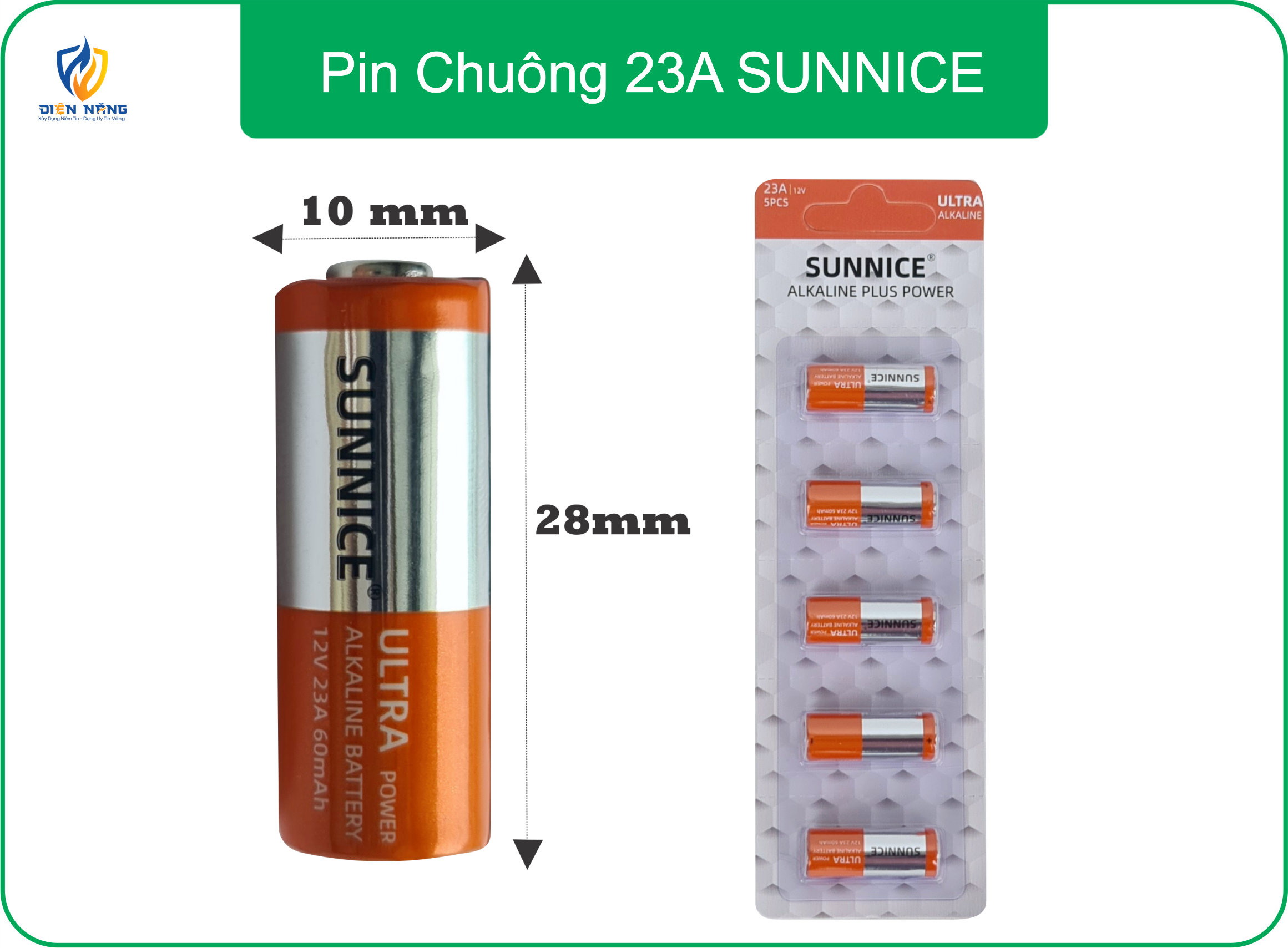 Pin Chuông 23A
