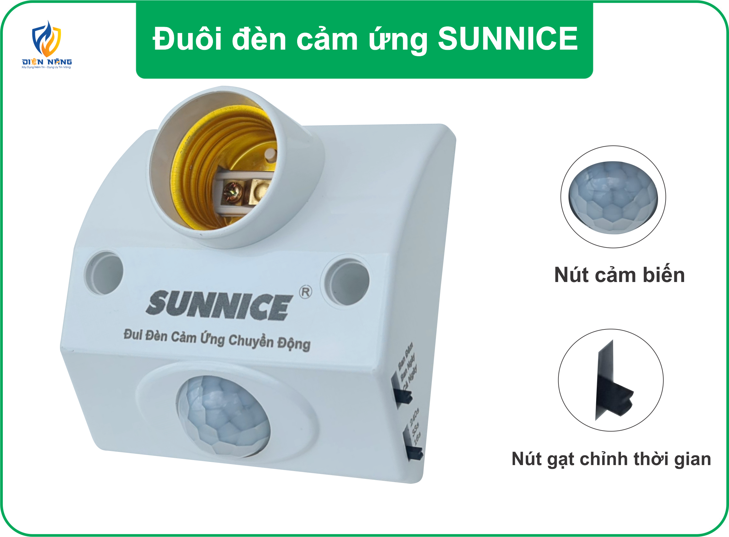 Đuôi đèn cảm ứng