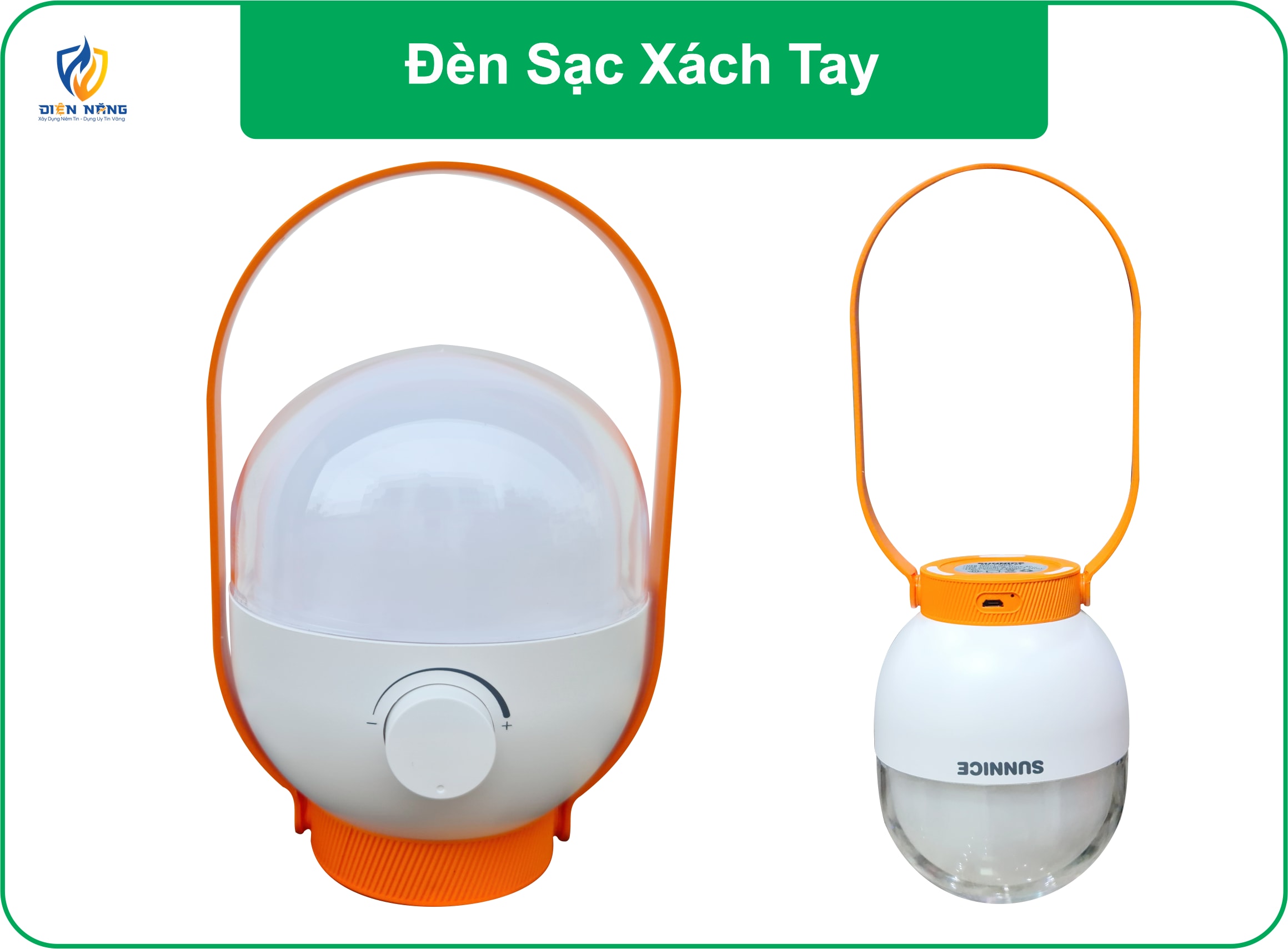 Đèn sạc xách tay Sunnice