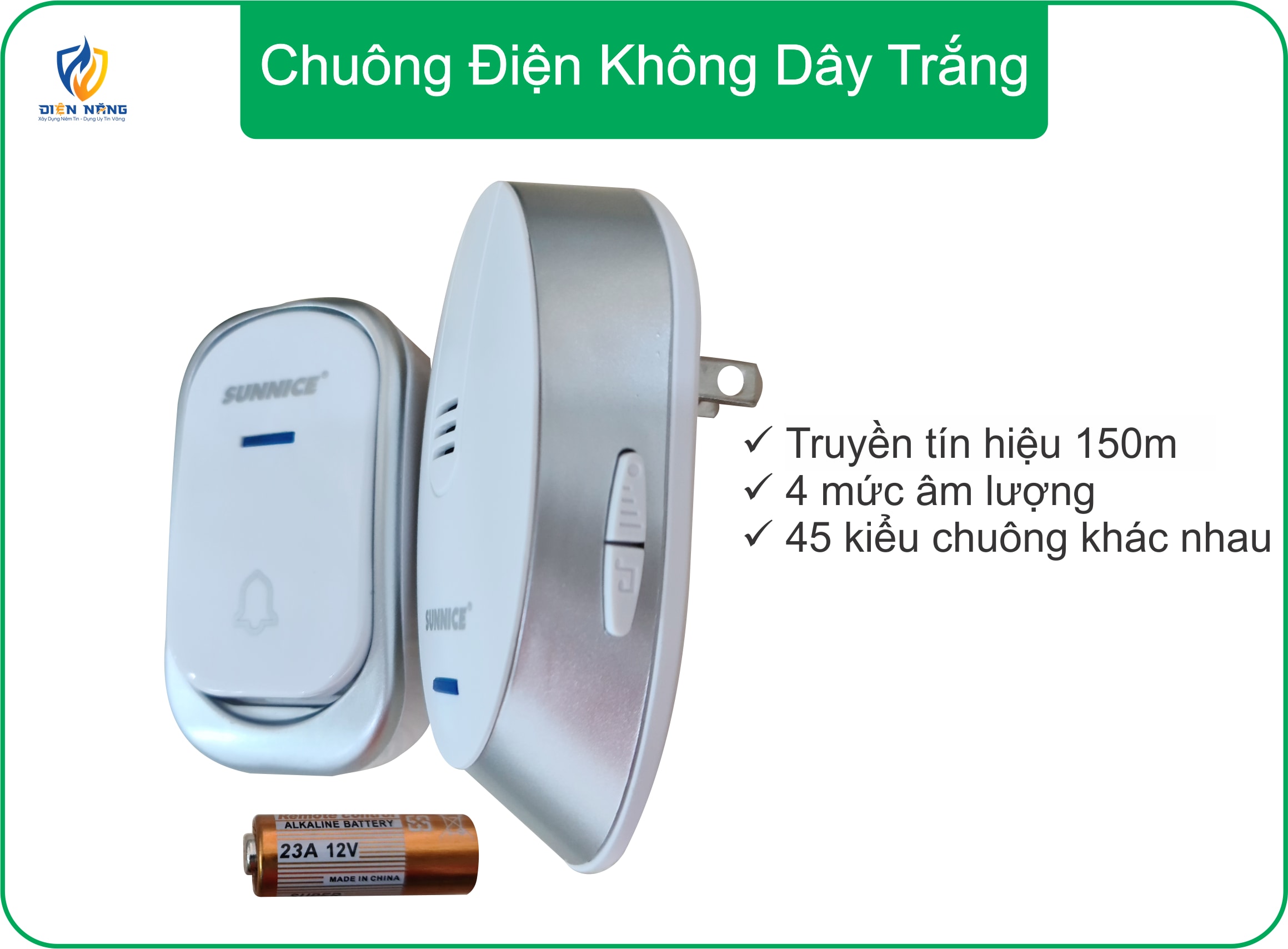 Chuông điện không dây Sunnice