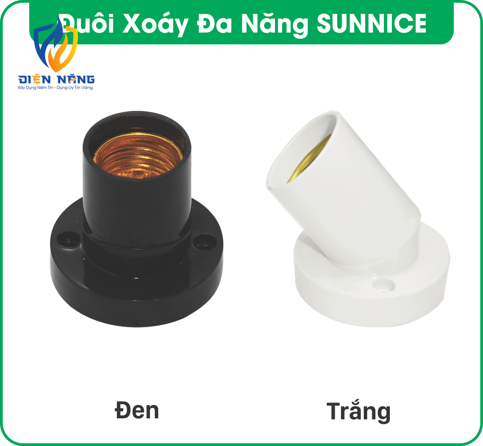 Đuôi xoay đa năng đen