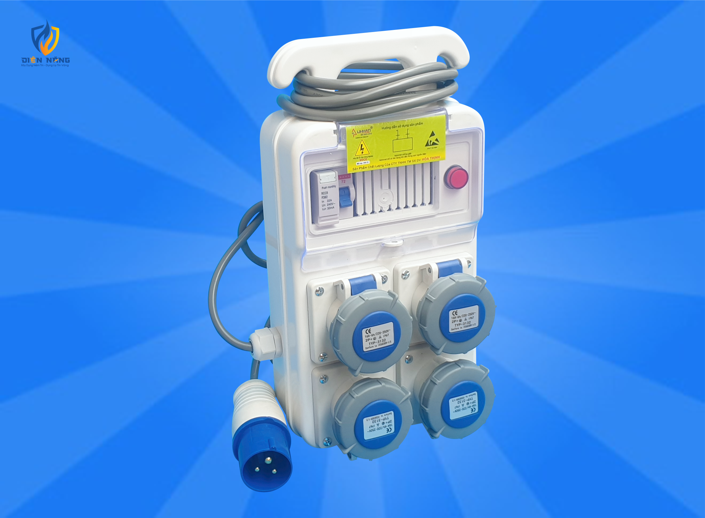 Bộ nguồn công nghiệp 4 ổ IP67