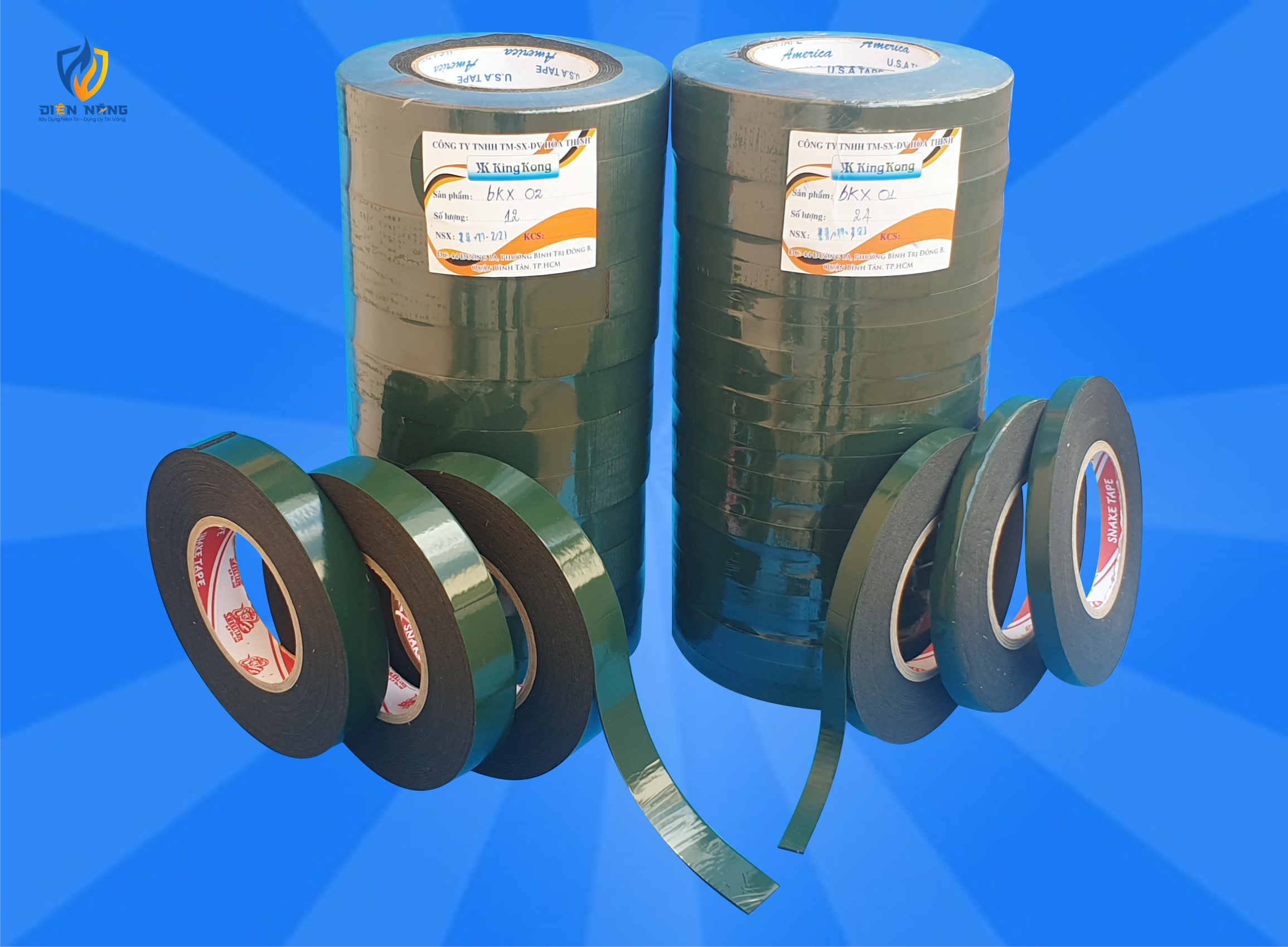 Băng keo xốp đen 2 mặt