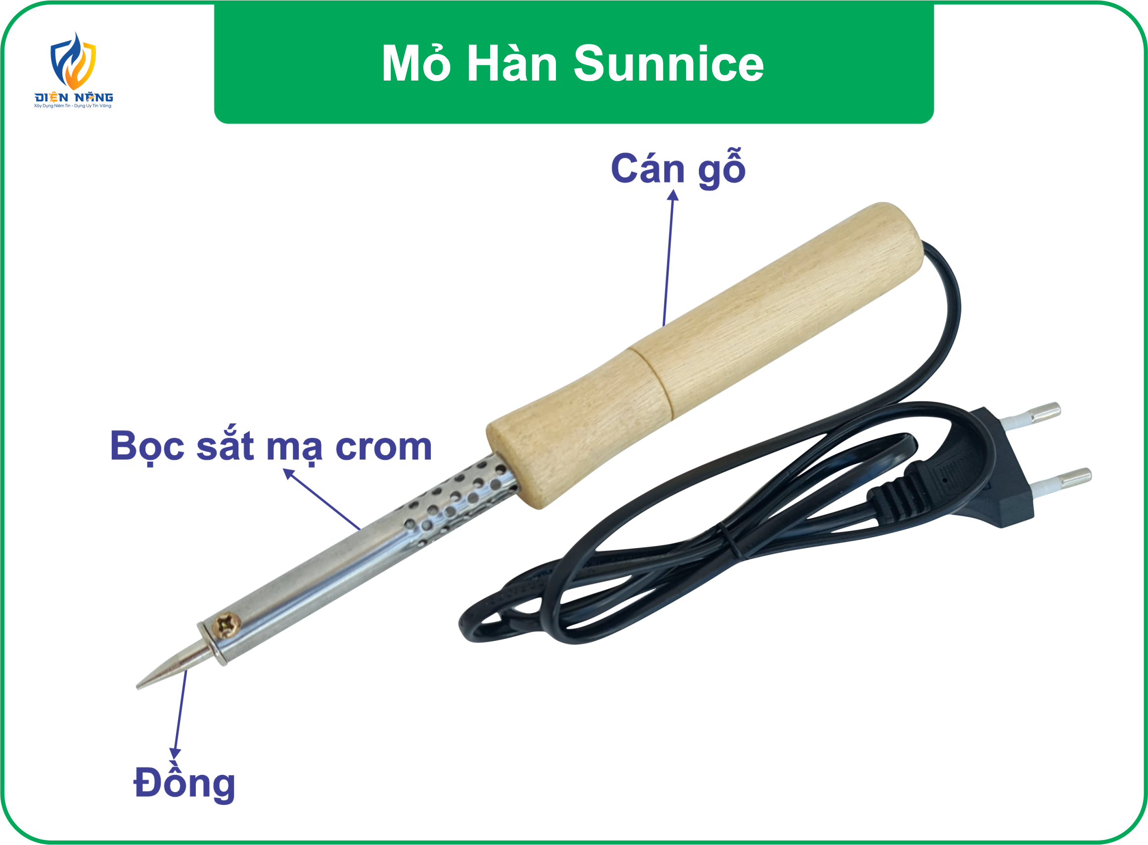 Mỏ Hàn (cán gỗ) - anh 2