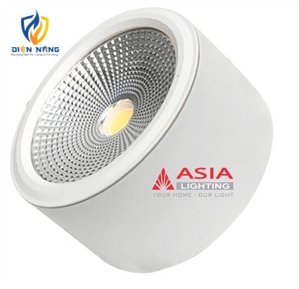 Đèn trần nổi tròn vỏ trắng thân ngắn COB 7W - anh 2