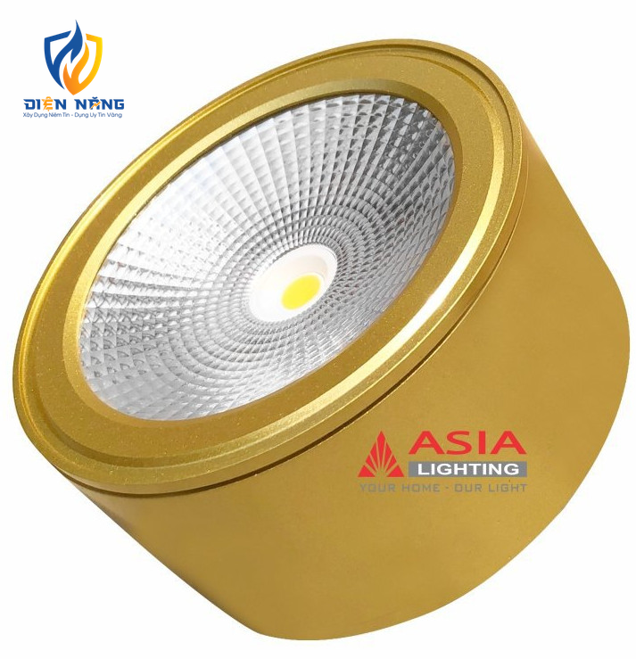 Đèn trần nổi thân ngắn sơn mầu đồng COB 10W