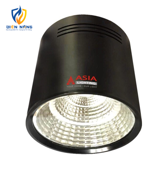 Đèn trần nổi tròn vỏ đen COB 10W