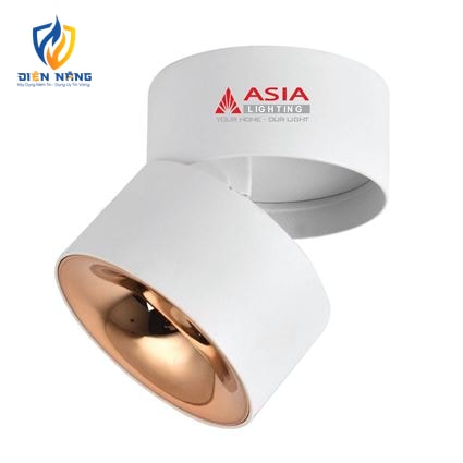 Đèn trần nổi xoay góc vỏ trắng 7W - anh 3