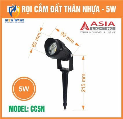Đèn rọi cắm đất 5W - Thân nhựa - anh 4