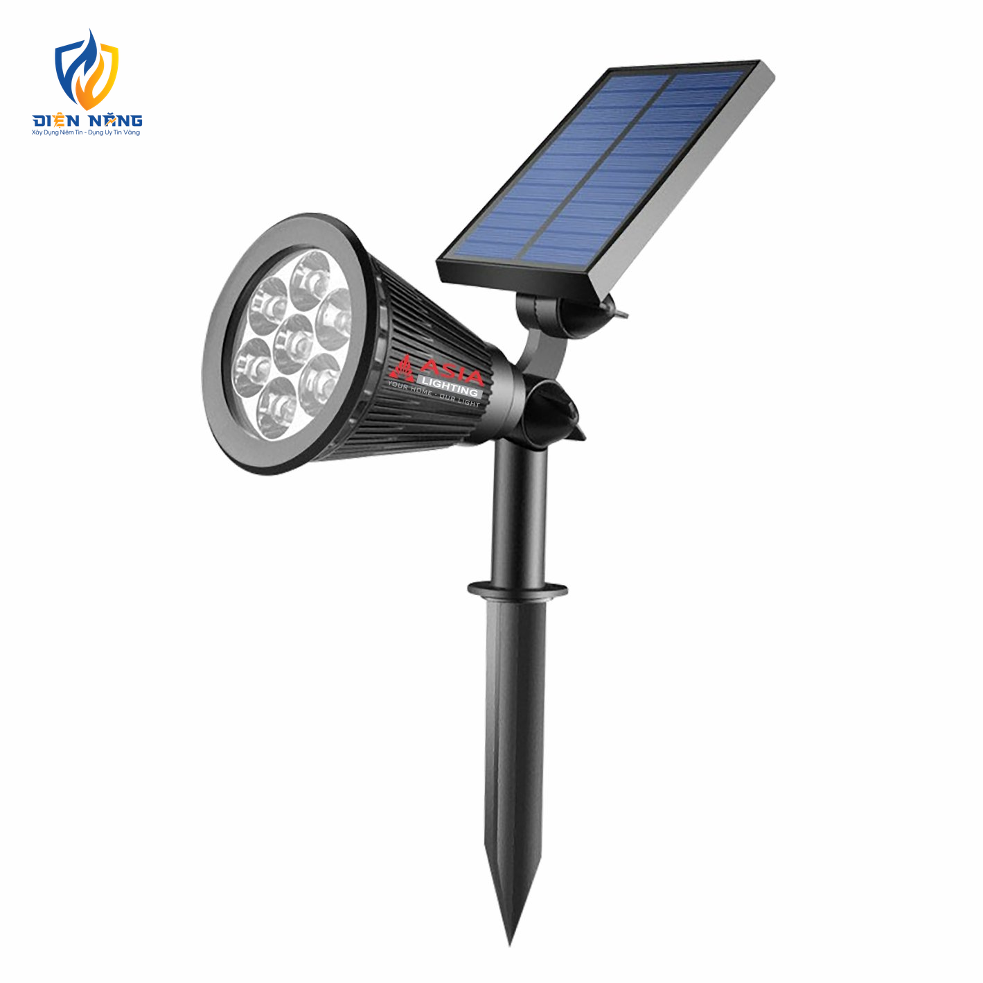 Đèn rọi cắm đất năng lượng mặt trời