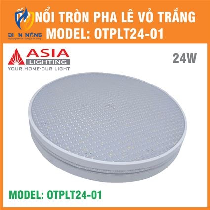 Ốp nổi tròn pha lê vỏ trắng 24W - anh 9