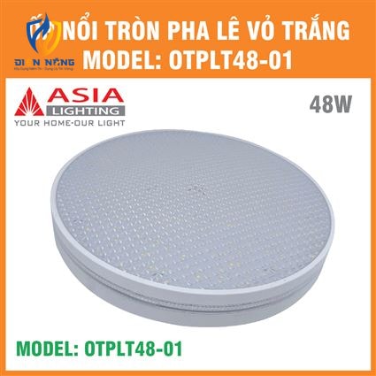Ốp nổi tròn pha lê vỏ trắng 48W - anh 9