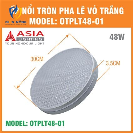 Ốp nổi tròn pha lê vỏ trắng 48W - anh 8