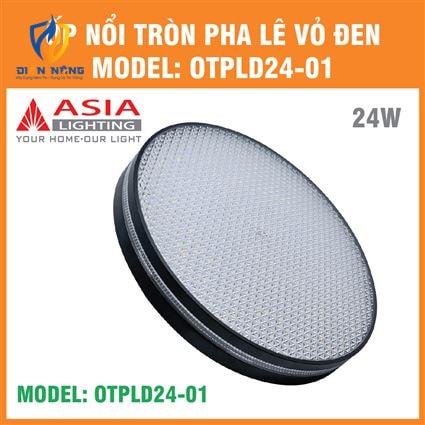Ốp nổi tròn pha lê vỏ đen 24W - anh 10
