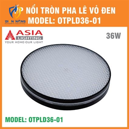 Ốp nổi tròn pha lê vỏ đen 36W - anh 9