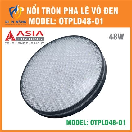 Ốp nổi tròn pha lê vỏ đen 48W - anh 11