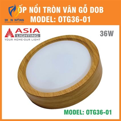 Ốp nổi tròn vân gỗ 36W - DOB - anh 11
