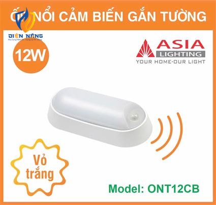 Ốp nổi cảm biến gắn tường vỏ trắng - 12W - anh 8