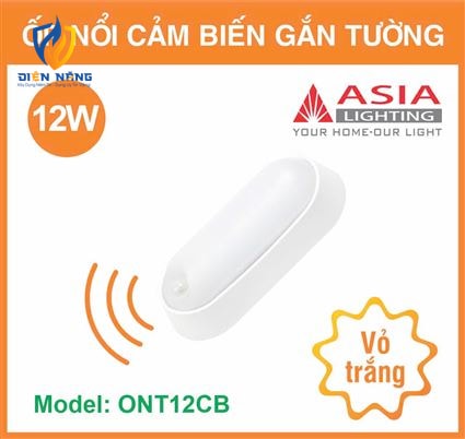Ốp nổi cảm biến gắn tường vỏ trắng - 12W - anh 9