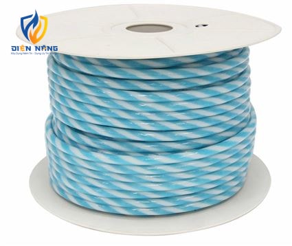 Đèn led dây 6 mầu nháy - Dây tròn trắng xanh - anh 5