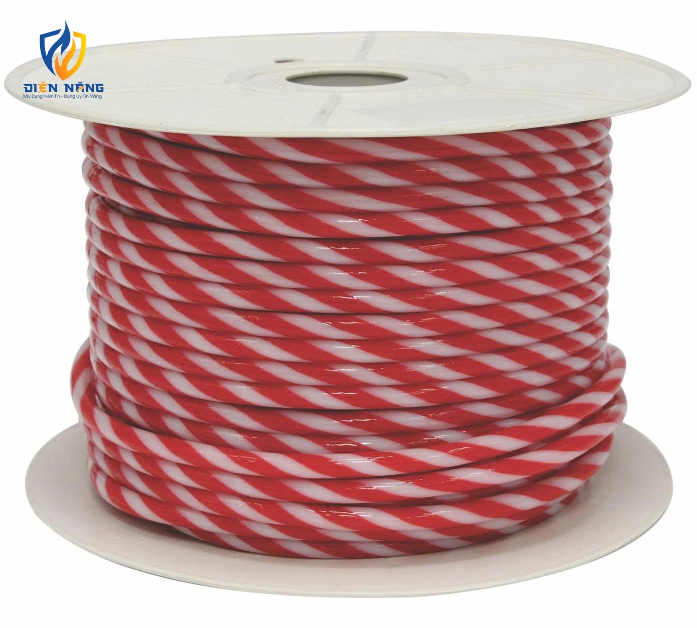 Đèn led dây 6 mầu nháy - Dây tròn trắng đỏ - anh 3