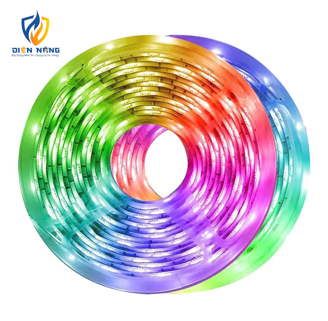 Đèn led dây 6 mầu nháy - không dây dẫn - anh 2