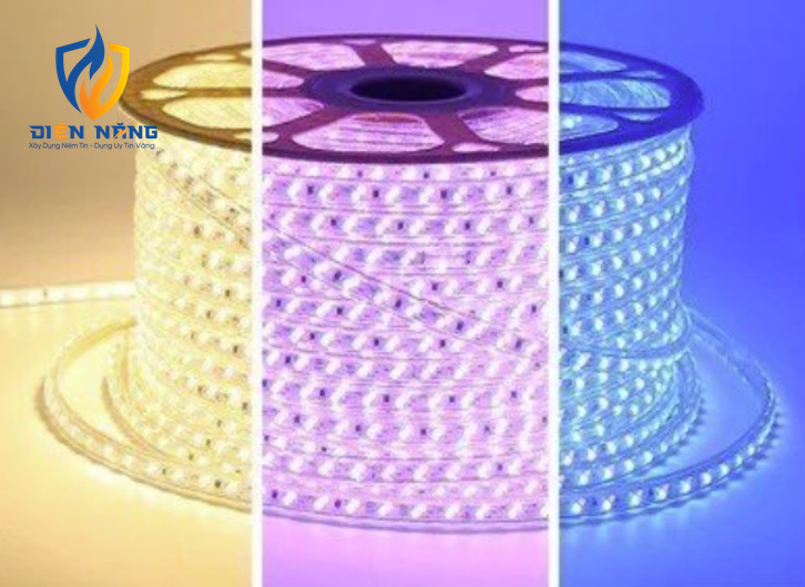 Đèn led dây 2835-120-01 hàng không dây dẫn - 02 mầu nháy