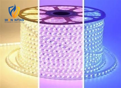 Đèn led dây 2835-120-01 hàng không dây dẫn - 02 mầu nháy - anh 2