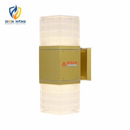 Đèn tường 2 đầu vuông - Sơn mầu đồng - anh 2