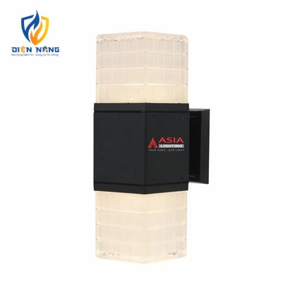 Đèn tường 2 đầu vuông - Sơn đen - anh 2