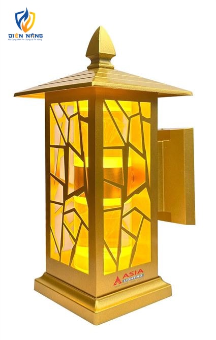 Đèn cột 2 đầu - Kim Cương - Thân sơn mầu đồng - anh 2