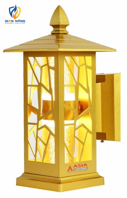 Đèn cột 2 đầu - Giọt nước - Thân sơn mầu đồng - anh 2