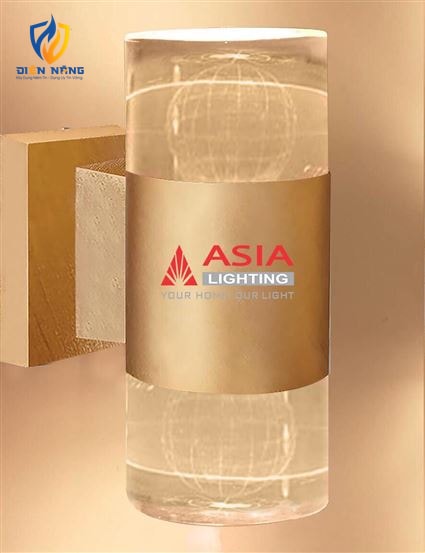 Đèn tường 2 đầu - Địa Cầu - Thân sơn mầu đồng - anh 2