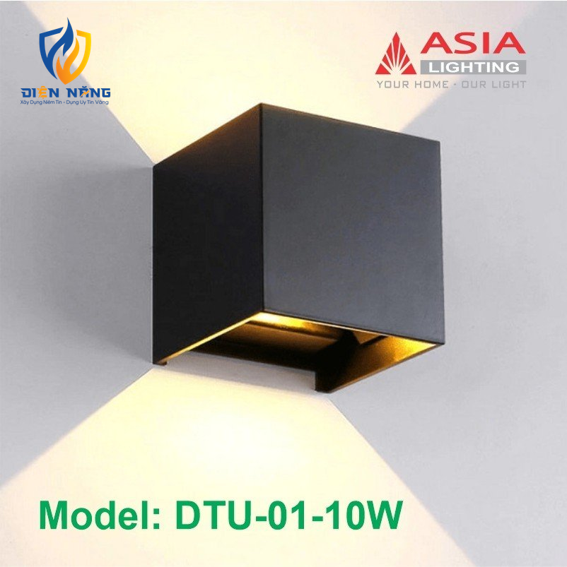 Đèn tường trang trí thân sơn đen - DTU01