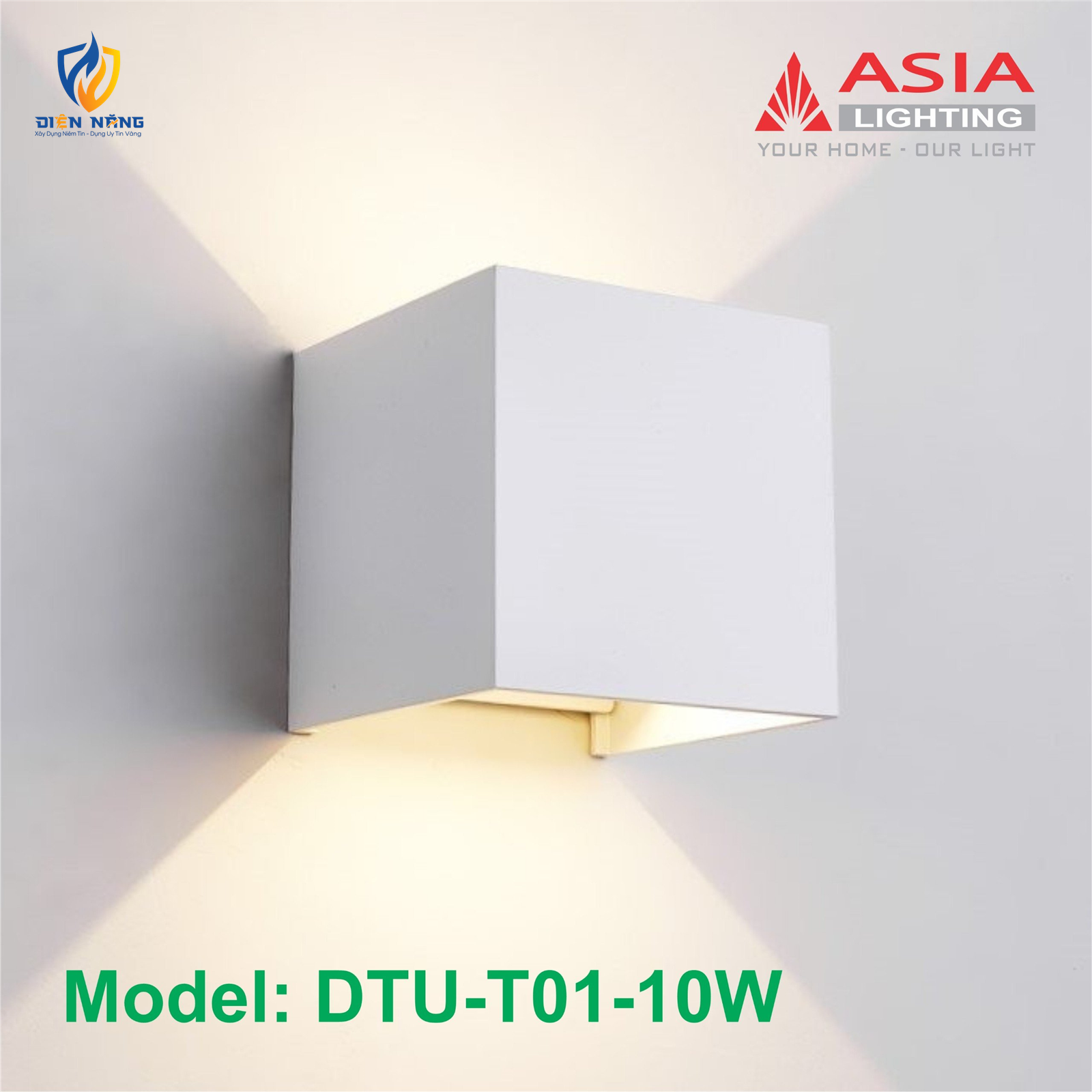 Đèn tường trang trí thân sơn trắng - DTUT-01