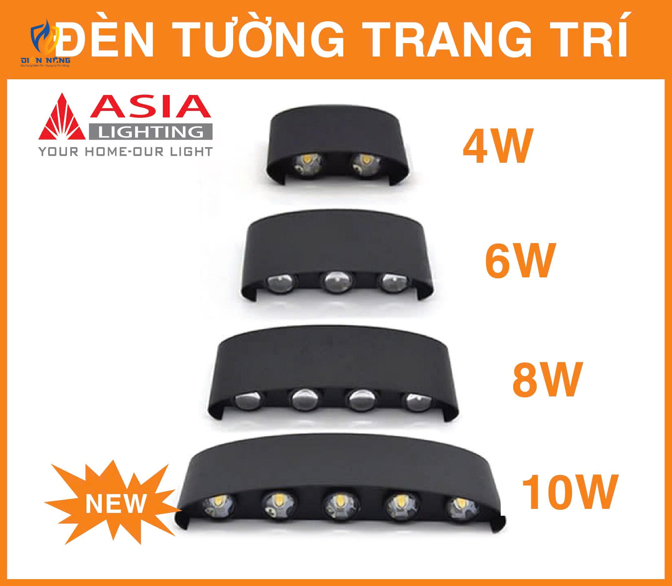 Đèn tường trang trí thân sơn đen - DTU-11 - anh 2