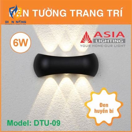 Đèn tường trang trí thân sơn đen - DTU09 - anh 3