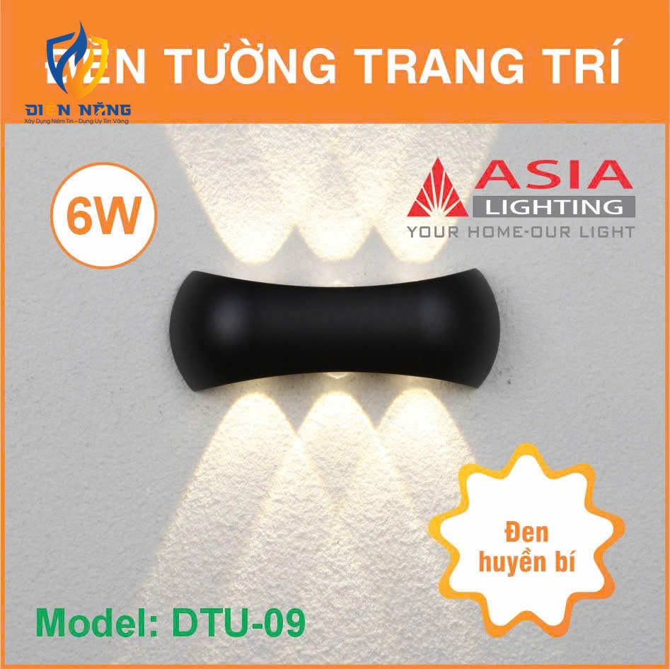 Đèn tường trang trí thân sơn đen - DTU09 - anh 2