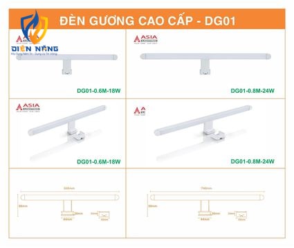 Đèn gương cao cấp DG01-0.6M-18W - anh 3