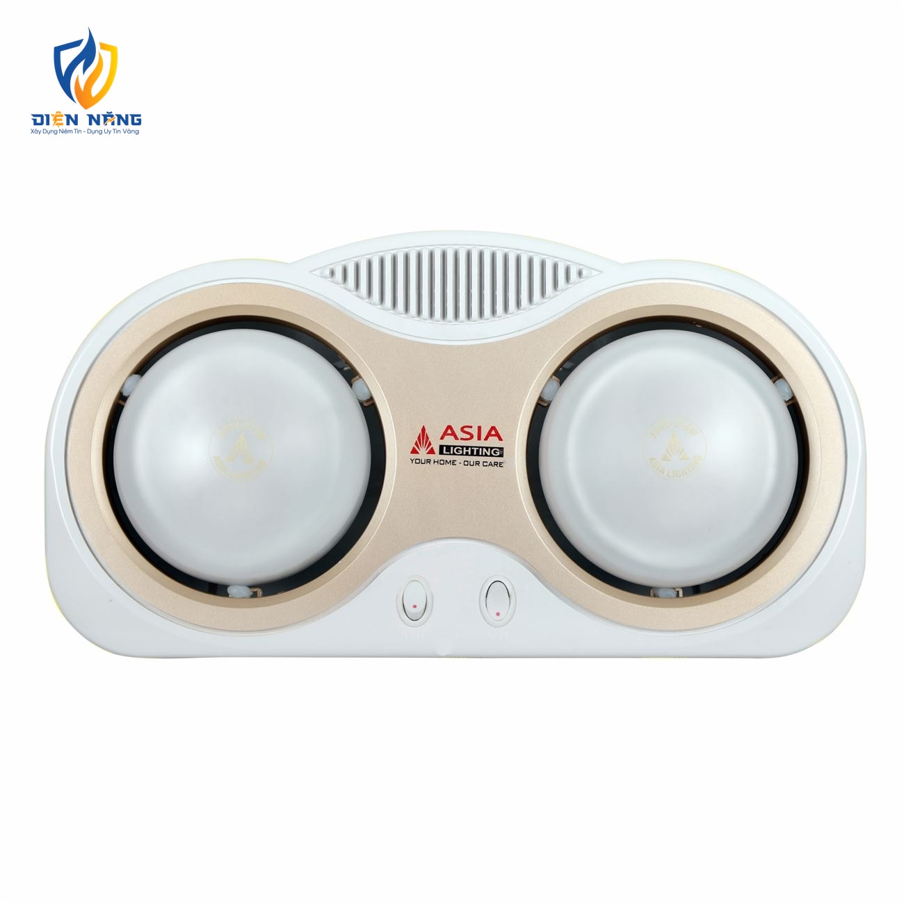 Đèn sưởi lắp nổi - 02 bóng mờ