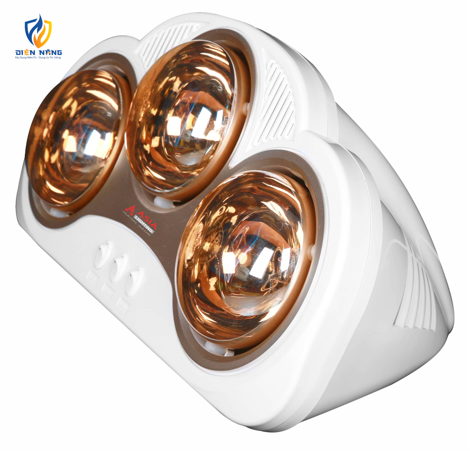 Đèn sưởi lắp nổi - 03 bóng vàng
