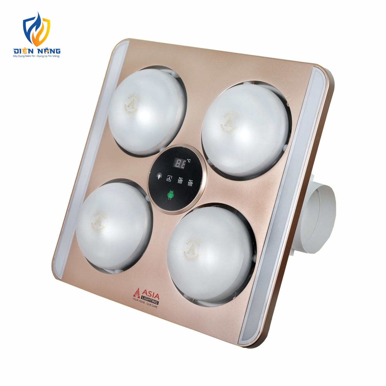 Đèn sưởi âm trần - 04 bóng mờ