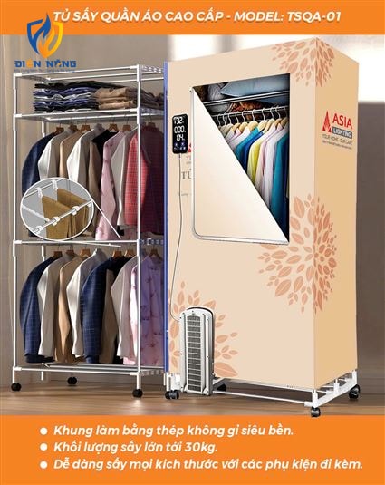 Tủ sấy quần áo - TSQA-01 - anh 7