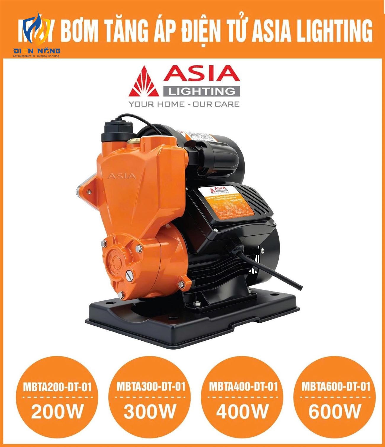 Máy bơm tăng áp điện tử - 400W