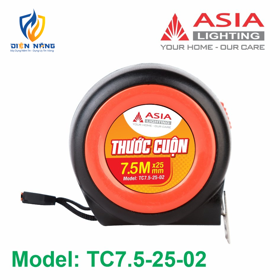 Thước cuộn tự dừng & lỗ ban 7.5M-25MM