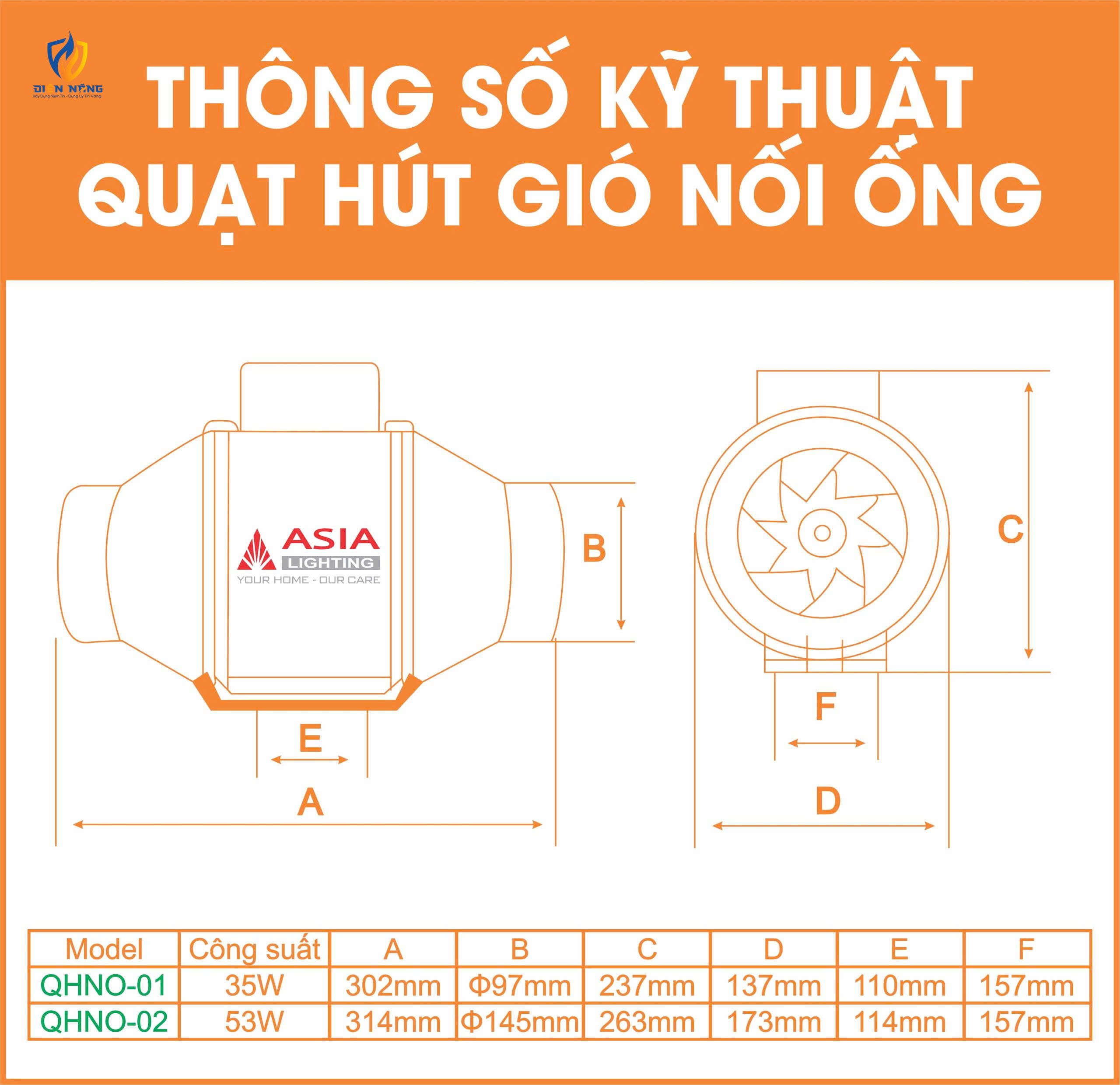 Quạt hút gió nối ống - QHNO-01-35W - anh 2