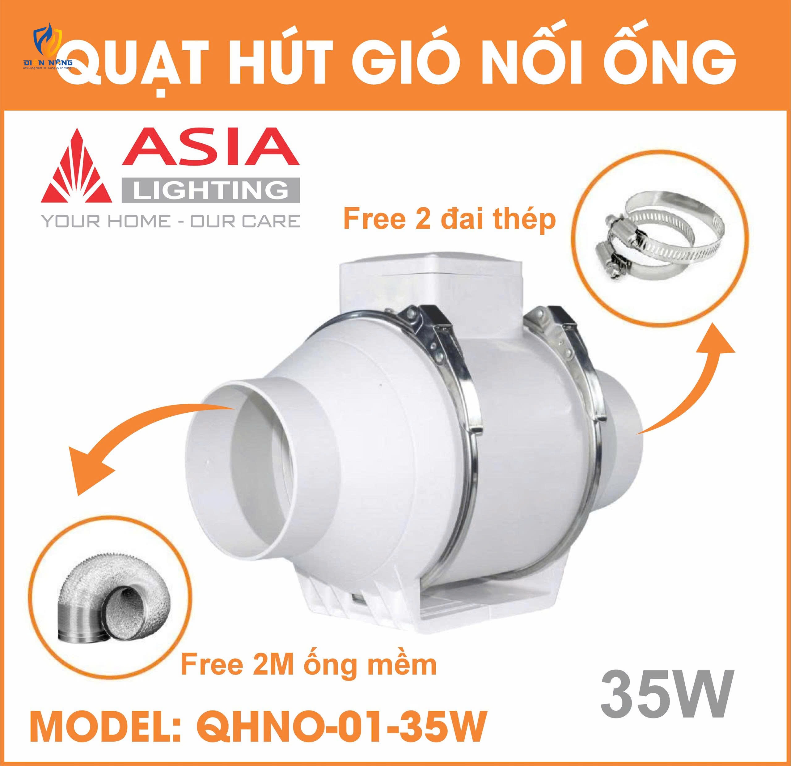 Quạt hút gió nối ống - QHNO-01-35W - anh 3