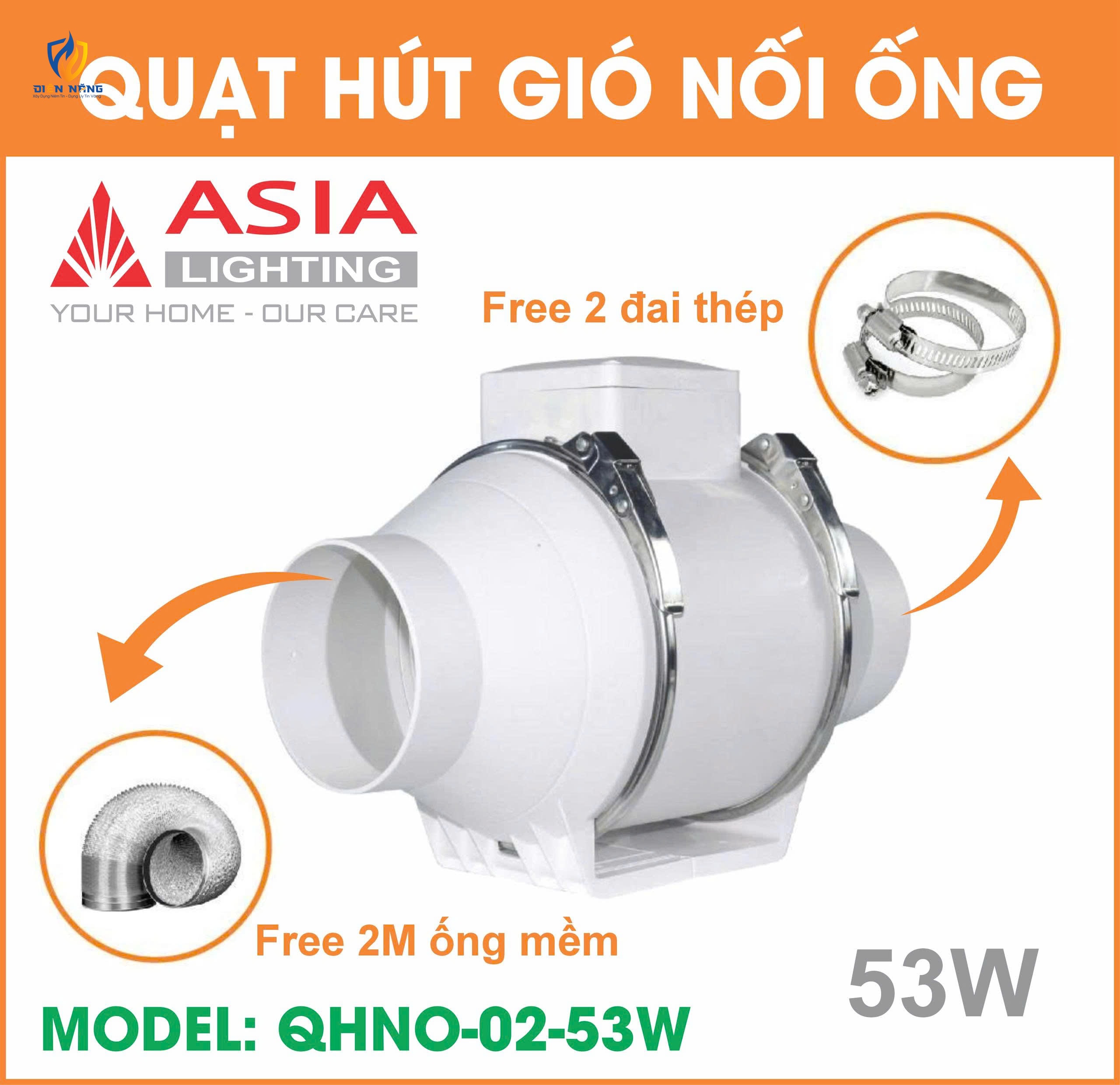 Quạt hút gió nối ống - QHNO-02-53W - anh 3